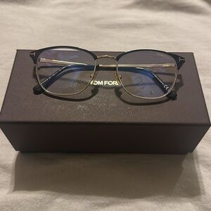 Tom Ford Black and Gold Glasses
